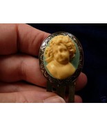 (cbs10-4) Angel Cupid baby CAMEO BOOKMARK book mark Brass books - $535.87 MXN