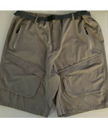 Mapamyumco Beige Mens Quick Dry Stretch Lightweight Cargo Hiking Shorts ... - $241.10 MXN