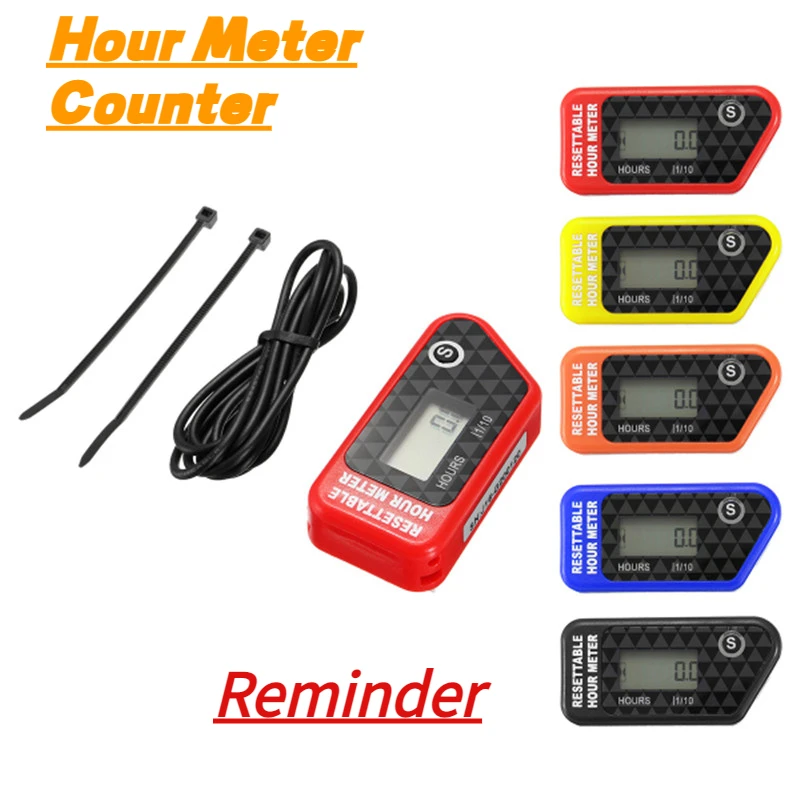 Ation hour meter counter for motorcycle atv jet ski snowmobile boat engine and chainsaw thumb200