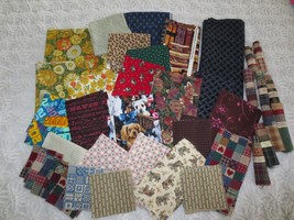3 Lb. 6 Oz. Craft &amp; Quilting Cotton Print Fabrics - Most Listed w/Sizes - £14.22 GBP