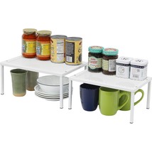 Simplehouseware Expandable Stackable Kitchen Cabinet And Counter Shelf Organizer - £24.29 GBP