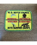 W.D. BOYCE COUNCIL * 1975 SUMMER CAMPs patch  - Boy Scout BSA A121/B-26 - $94.99 MXN