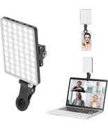 60 LED High Power Rechargeable Clip Fill Video Light with Front &amp; Back Clip - £45.67 GBP