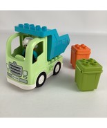 Lego Duplo Town Recycle Garbage Truck Vehicle with Figure Driver Buildin... - $29.65