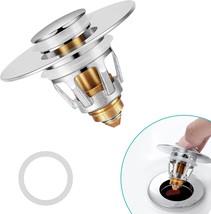 Universal Bathroom Sink Stopper With Hair Catcher, For 1.04-1.97 Inch Drain - $26.99
