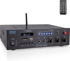 Pyle Pfa600Bu 300 Watts 2 Channel Digital Home Audio Pa Receiver System, Usb, Fm - $60.96