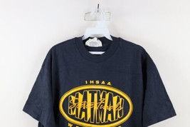 Vintage 90s Mens XL Faded Indiana IHSAA State Finals Wrestling T-Shirt Blue USA - £38.66 GBP