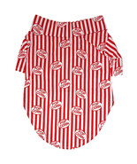 Striped Hawaiian Dog Camp Shirt with Popcorn Box Print Sizes XXS - 2XL - £12.26 GBP