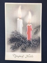 Vtg Dutch Greeting Card Merry Christmas Posted 1950 Candle Theme - £7.04 GBP