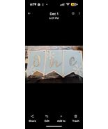 Baby Boy First Birthday Winter Wonderland Birthday Banner ONE Snowflakes - $207.89 MXN