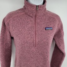 Patagonia Better Sweater Raspberry 1/4 Quarter Zip Pullover Womens Size Small - £31.62 GBP