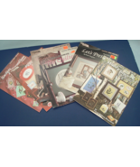 Leisure arts vintage leaflet 6 pattern lot cross stitch and needlepoint - $366.64 MXN