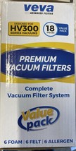 Veva HV300 Series Vacuum Filters 18 Pack Foam Felt Allergen Filters - £11.67 GBP