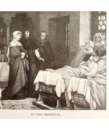 In The Hospital Nuns Nurses Victorian Print 1901 Woman History Ephemera ... - $27.32 CAD