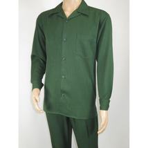 Men's MONTIQUE Two Piece Set Walking Leisure Suit Long Sleeves 1641 H. Green image 6