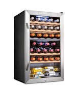 Ivation 33 Bottle Dual Zone Wine Cooler Refrigerator w/Lock | Large Free... - $764.99