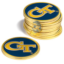 Georgia Tech Yellow Jackets 12 Pack Golf Ball Markers - £29.90 GBP