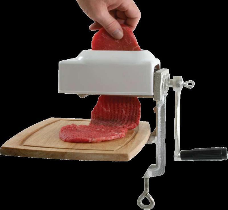 Primary image for MEAT TENDERIZER / CUBER / MARINATE Hand Crank Clamp On Table Cast Body Beef Deer