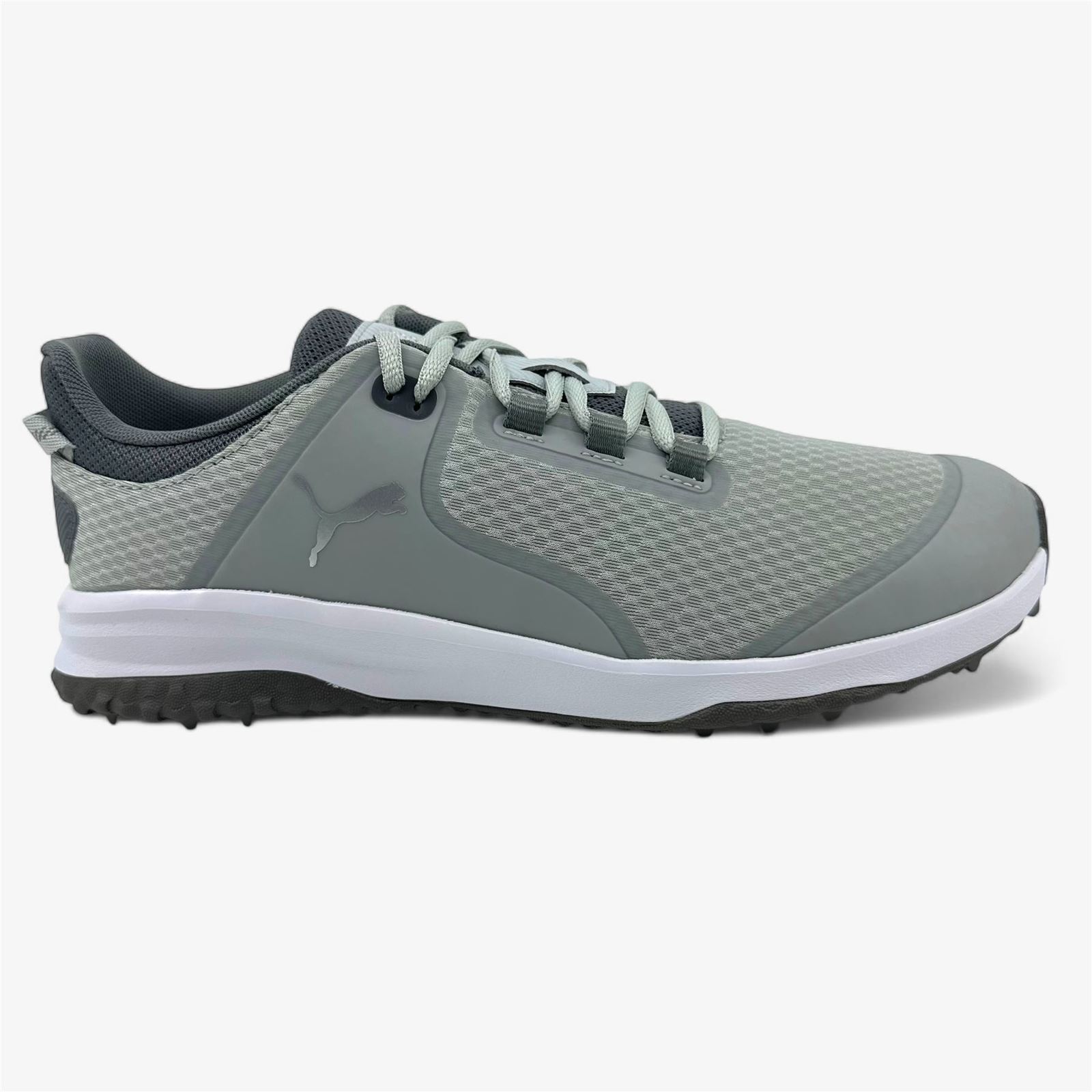 PUMA Fusion Grip Gray Silver Quiet Shade Mens Extra Wide Spikeless Golf ... - $69.95
