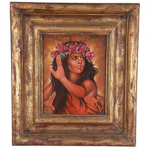 &quot;Tahitian Dancer&quot; By Anthony Sidoni Signed Oil on Masonite 16 1/2&quot;x14 1/2&quot; - £2,170.35 GBP