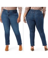 Signature by Levi Strauss &amp; Co. Women&#39;s Plus Mid-Rise Straight Jeans, Si... - $29.95