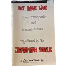 Let Love Live Jeremiah People Choral Book 1973 Larry Holben Bill and Ron... - $9.87