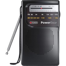 Portable Radio | Am/Fm, 2Aa Battery Operated With Long Range Reception For Indoo - £21.60 GBP