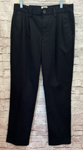 St Johns Bay Mens Pants 32x32 Classic Fit Pleated Straight Khakis Stretc... - £28.25 GBP