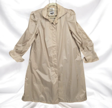 Vintage 1970s Saxton Hall Womans Trench Coat Small Beige/Tan Taiwan R.O.... - £20.36 GBP