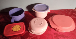 Nice Tupperware Lot Microwave Reheatables Bowls Lids - £25.04 GBP