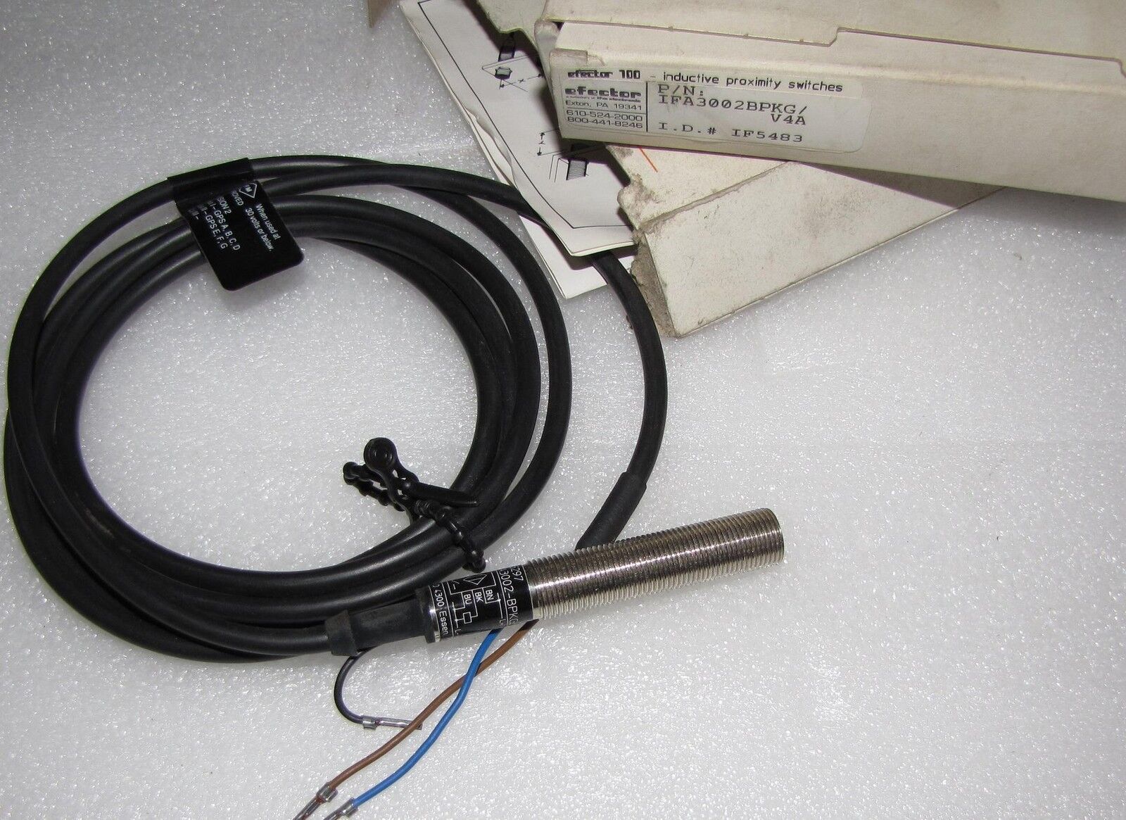 IFM EFECTOR 100 IF5483 INDUCTIVE PROXIMITY SWITCH IFA3002-BPKG/V4A  *NEW* - $16.75