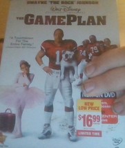 The Game Plan Widescreen DVD - $7.62