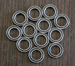 (12pcs) Hpi 1:10 Switch Fwd Mini Rubber Sealed Ball Bearing Set - £8.62 GBP