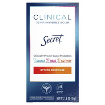 Secret Clinical Strength Invisible Solid Antiperspirant &amp; Deodorant, 1.6oz 1 PK - £10.88 GBP