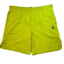 Reebok Mens Neon Green Athletic Breaker Woven 9&quot; Shorts, Size 3X NWT - £12.57 GBP