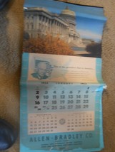 Vintage 1955 Calendar &quot;This The Grandeur That Is America&quot; Dwight D. Eisenhower - £9.79 GBP