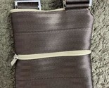 Maggie Bags Seatbelt Bag Crossbody Purse Brown Zippers Colorful Adjusts - $29.95