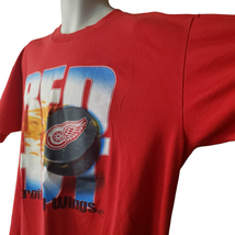 Detroit Red Wings T-Shirt Unisex Size XL Short Sleeves &quot;Red Hot&quot; Hockey ... - £14.94 GBP