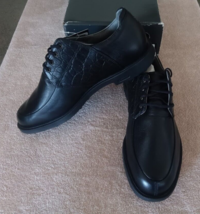 TZ GOLF - Adidas SADDLE TN MENT Black Men&#39;s Size 8.5 LEATHER Golf Shoes ... - $79.13