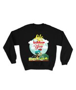 Healthy Life Bike Think Green Organic Food : Gift Sweatshirt Eco Friendl... - $28.95