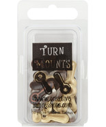 Metal Turn Mounts 50/Pkg Antique - $6.48