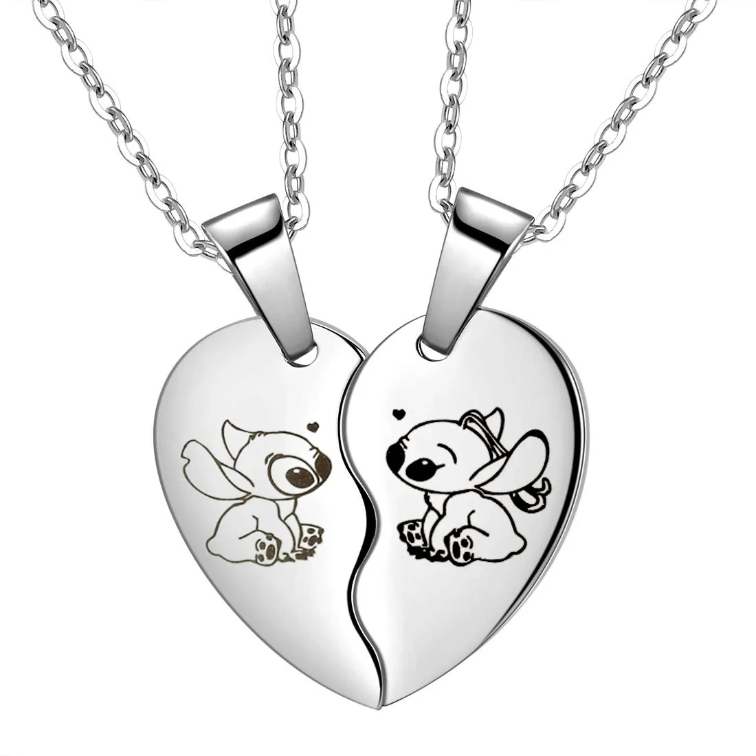 Disney Lilo Stitch Necklace Keychain Anime Characters Love Stitch -N1026-1 - $5.10
