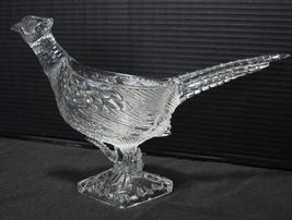 Clear Lead Glass  Ringneck Pheasant Footed Compote,, EAPG ca. 1900 - £79.93 GBP