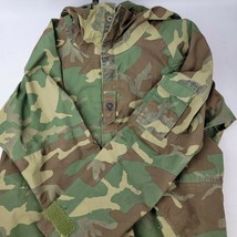 Military Cold Weather Parka Coat Jacket Woodland Camo Sz Medium Regular - £30.76 GBP