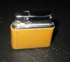 Vintage COLIBRI W.GERMANY Orange Tacky Gas Butane Lighter - $19.99