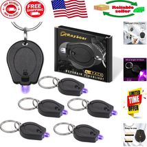 6-Pack Mini UV Keychain Flashlight - Ultra Lightweight Black Light for D... - $280.49 MXN