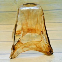 Replacement Rustic Vintage Clear Amber Square Shade - $21.14