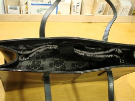 Wilsons Leather Black Laptop Tablet Handbag Tote Bag Double Handle Women... - $43.33