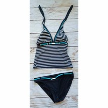 Nautica Tankini Swimsuit Striped Bikini 6/8 - £11.70 GBP