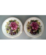 Lot (2) ROYAL VALE Bone China (England) Pink Floral Ring / Trinket Dishe... - $19.50